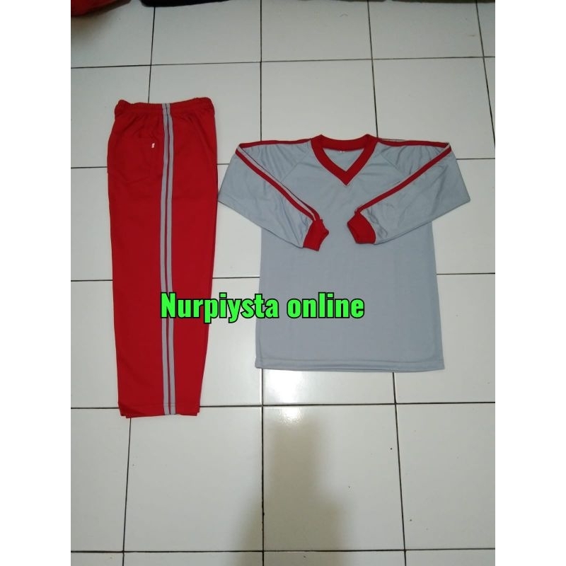 stelan baju olahraga Anak Paud/TK Tangan panajang