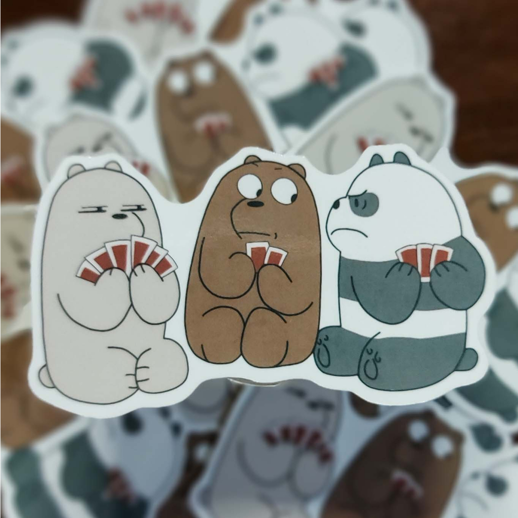 

Sticker Lucu Kualitas Anti Air Anti Debu Stiker WeBareBears - Laptop/ Jurnal/ Tumbler