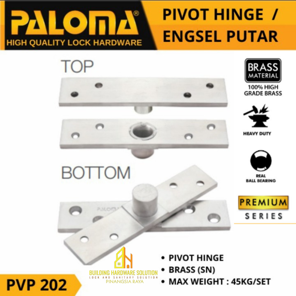 Engsel Pivot Jendela Paloma 002 SN PALOMA PVP202