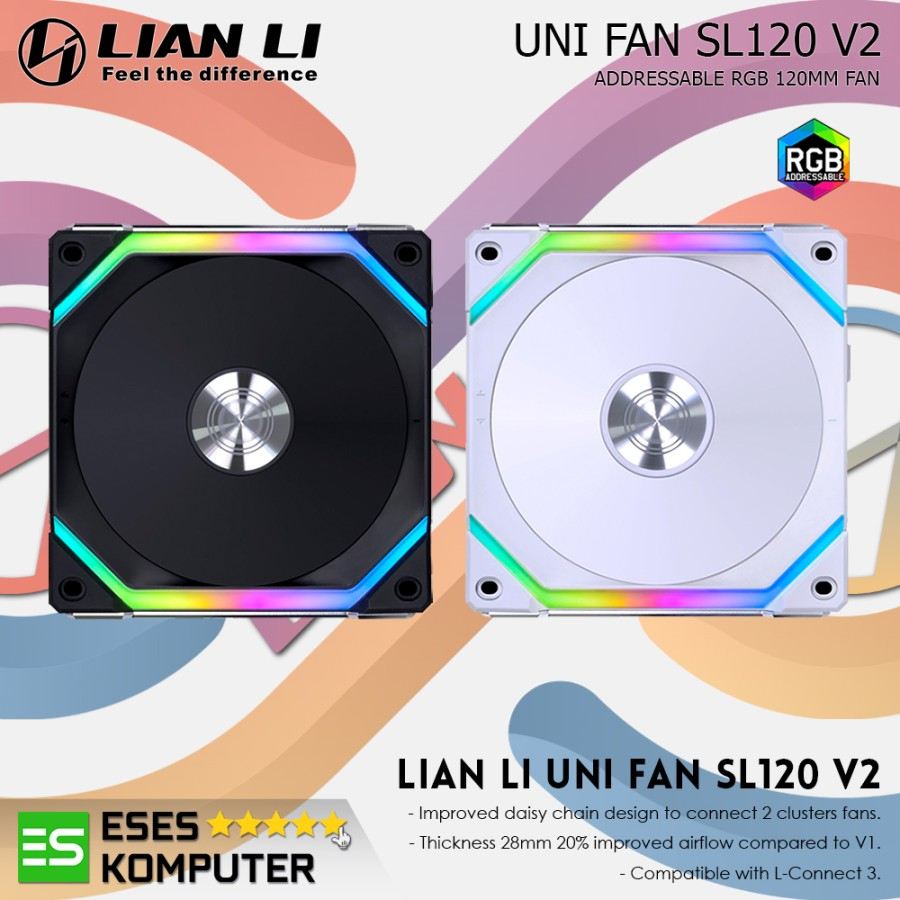 Fan LIAN LI UNI FAN SL120 V2 ARGB SL V2 120mm 12cm Single Pack