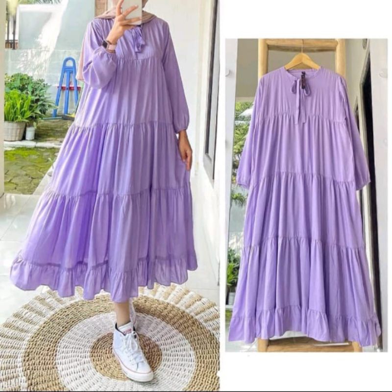 Gamis Katun Polos, Gamis Polos Murah // Gamis Katun Wanita // Gamis Umpak // Gamis susun