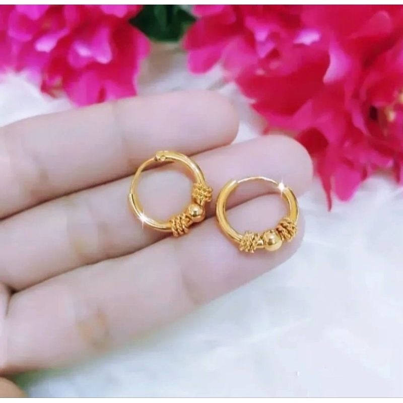 anting gipsy bola polos anak-anak