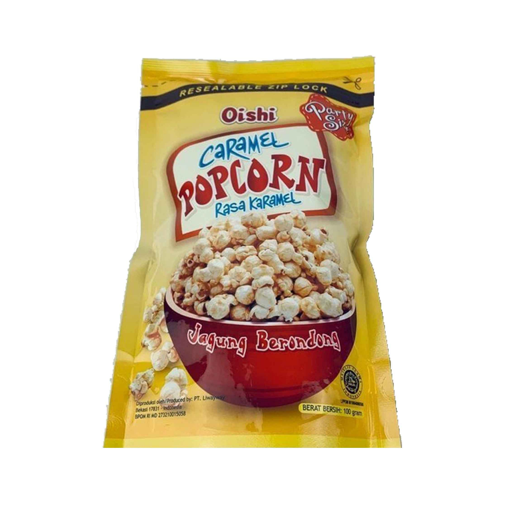 Oishi / Popcorn / Caramel / Jagung berondong / 100g