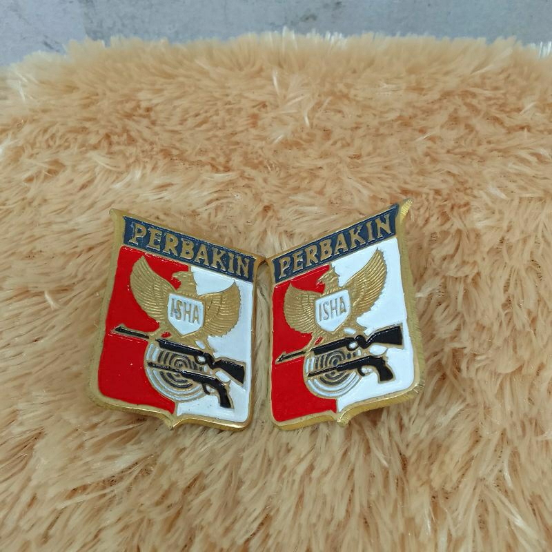 plat mobil perbakin logo kecil/peneng motor logo perbakin/emblem plat mobil/motor