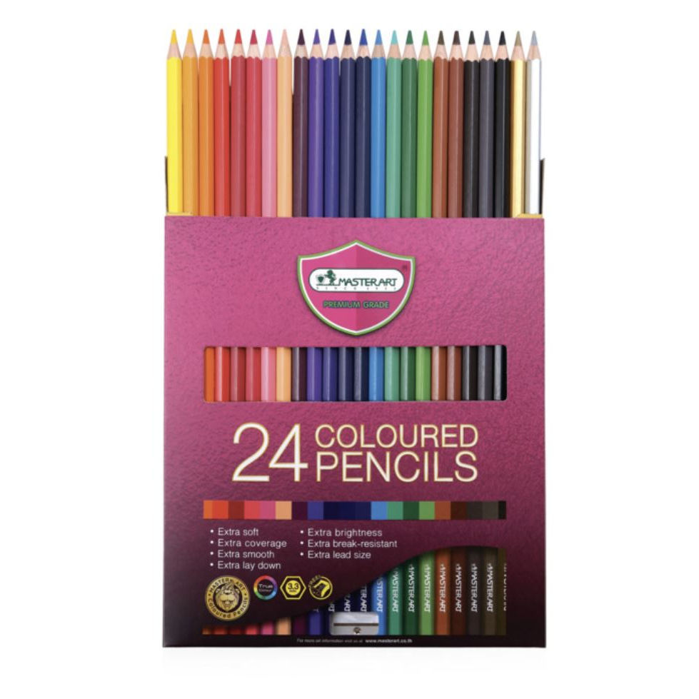 

[Master Art] Pensil Warna (Colour Pencil) Profesional Full 24 Colours