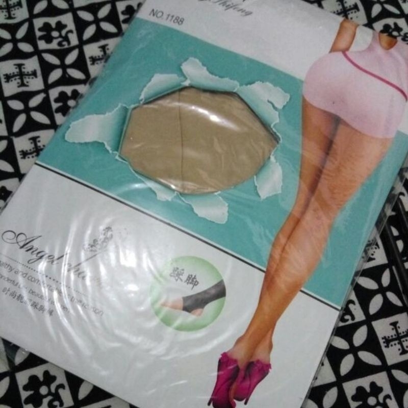 Pantyhose Stocking Open Toe Angel Charm