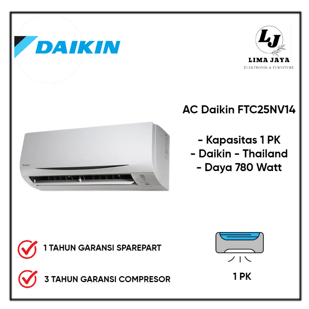 AC Daikin FTC25NV14 1 PK AC Daikin Thailand Standard 1PK