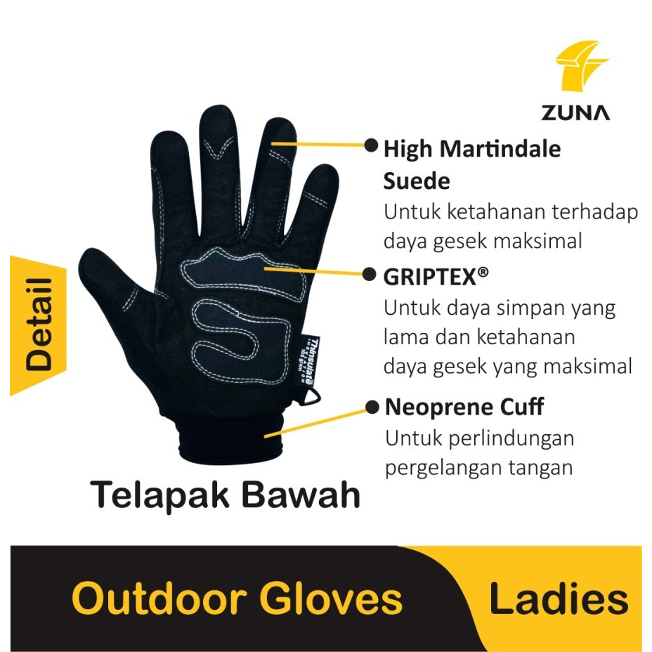 Sarung Tangan Zuna Gloves Outdoor Man Cold Weather