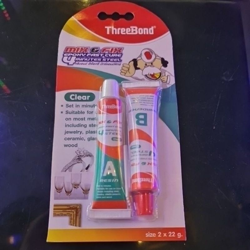

LEM BESI EPOXY STEEL 4 MENIT THREEBOND 44GR bening