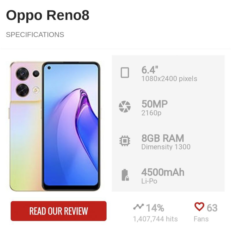 Oppo Reno 8