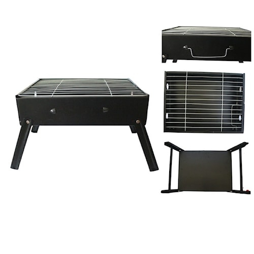 Panggangan Sate Portable / Alat Pemanggang Ikan Bahan Tebal / Bakaran BBQ Jagung / Ayam / Sosis