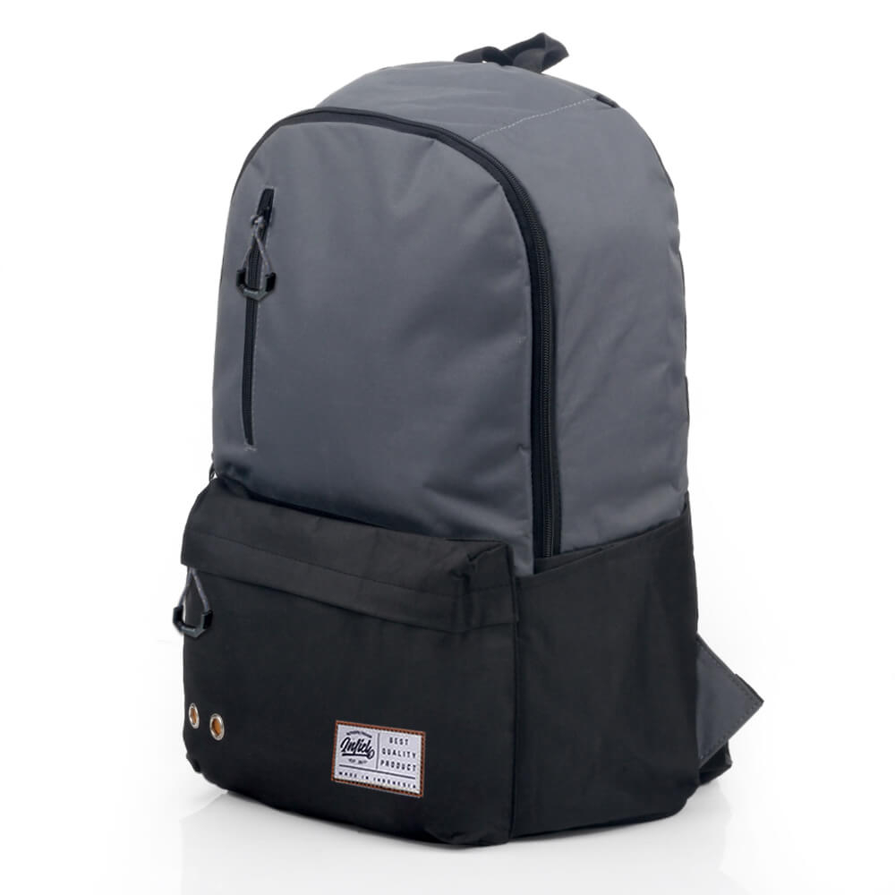 INFICLO Tas Ransel Pria Terbaru Dewasa Remaja Kerja Seminar Punggung Laptop Premium Original Backpack Tas Gendong Distro Cowok Keren Kekinian Terbaru Waterproof Bahan Premium Import Model Terbaru Original Warna Abu Muda