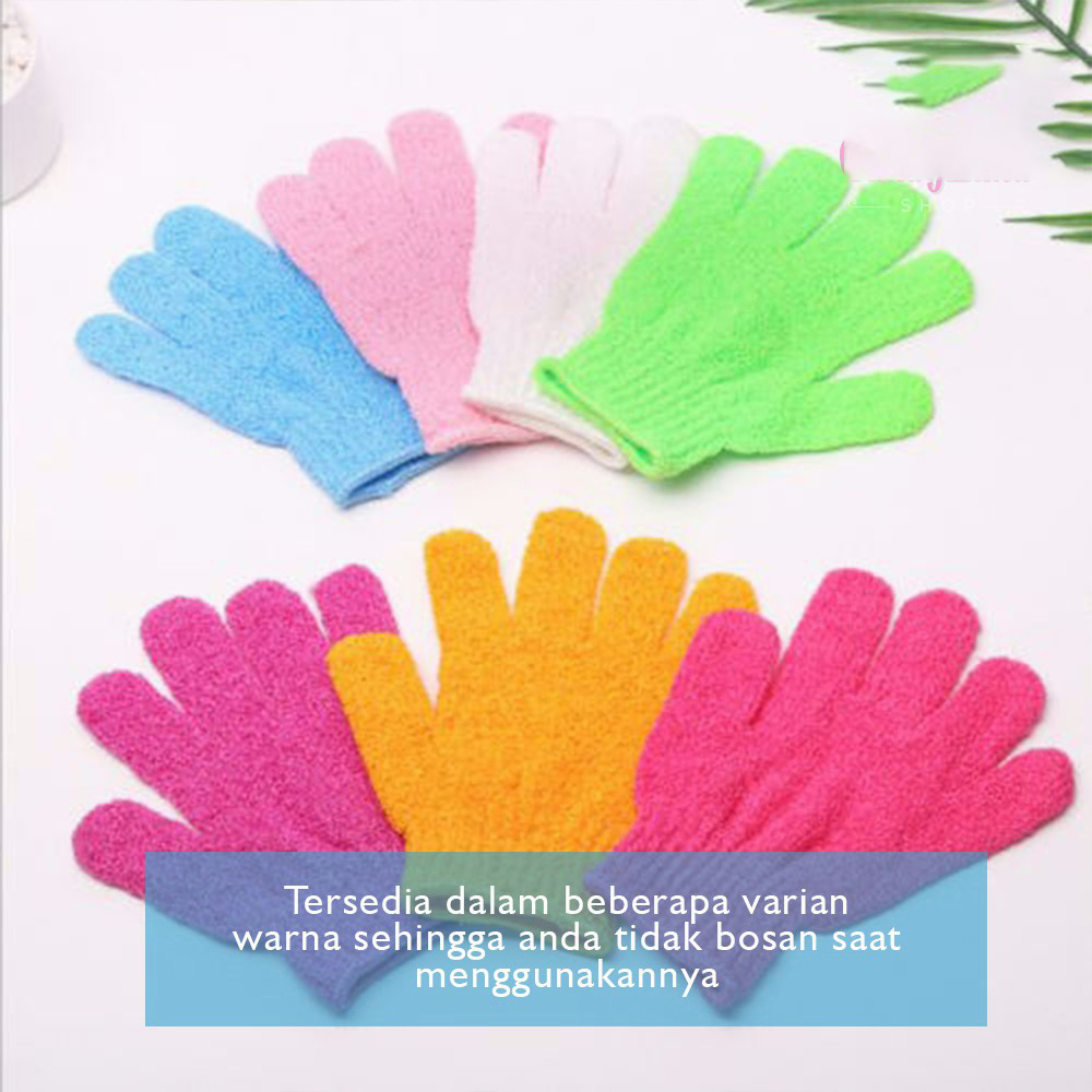 WTW11 Sarung Tangan Mandi/ Bath Glove/ Exfoliating Bath Gloves /Sarung tangan Mandi scruber Sarung Tangan Bath Glove Exfoliating Bath scrub Gloves Sponge Spons