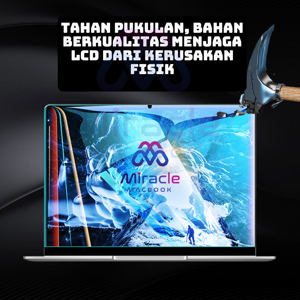 Screen Protector ANTI GORES MACBOOK NEW AIR PRO RETINA 11 12 13 15 16 CD ROOM DVD / TOUCHBAR 2020 M1