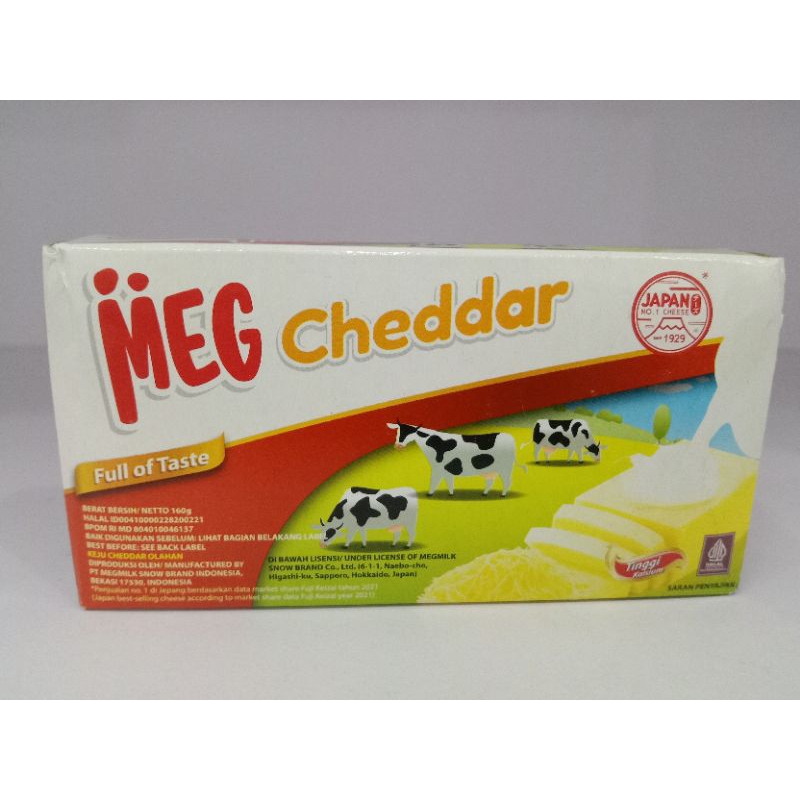 

Keju Meg Cheddar Merah 160gr