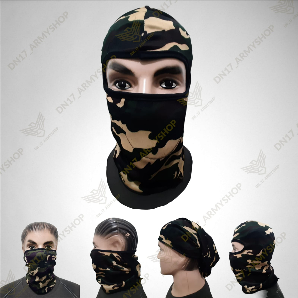 Masker Ninja Elastis Multifungsi Buff Wajah / Balaclava Spandex