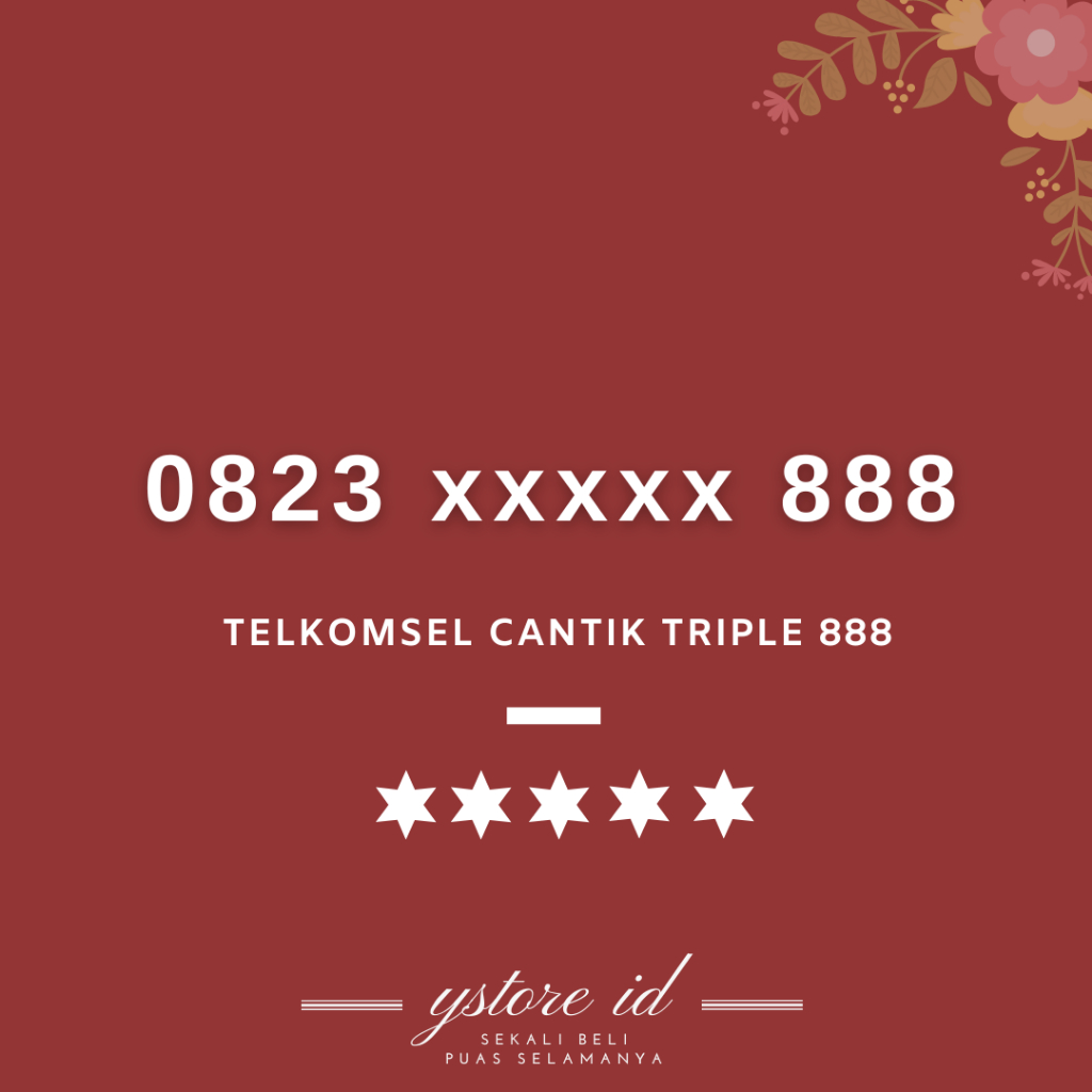 TRIPLE 888 | NOMOR CANTIK AS DOUBLE TRIPLE KARTU PERDANA TELKOMSEL 4G NOMER BELAKANG EKOR UJUNG AKHI