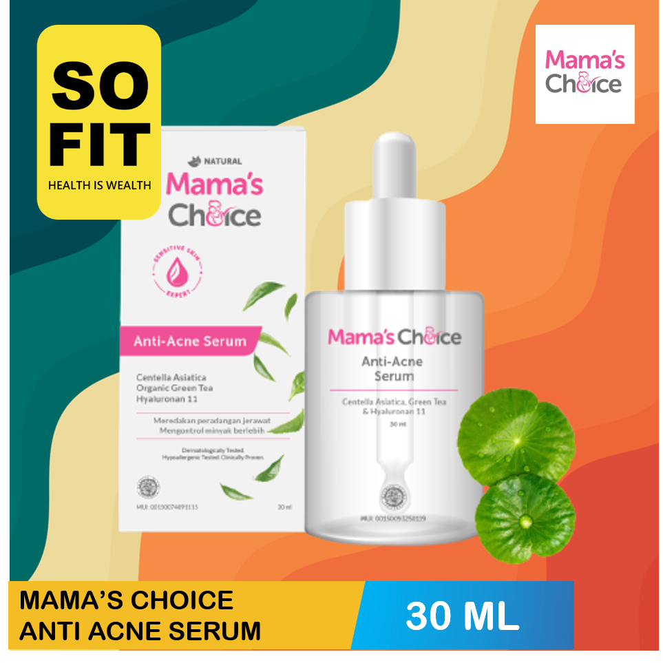 Mama's Choice Anti Acne Serum 30ml / Mama Choice Serum Anti Jerawat 30 ml / Skincare Ibu Hamil Serum Jerawat / Skin care Jerawat Ibu Hamil