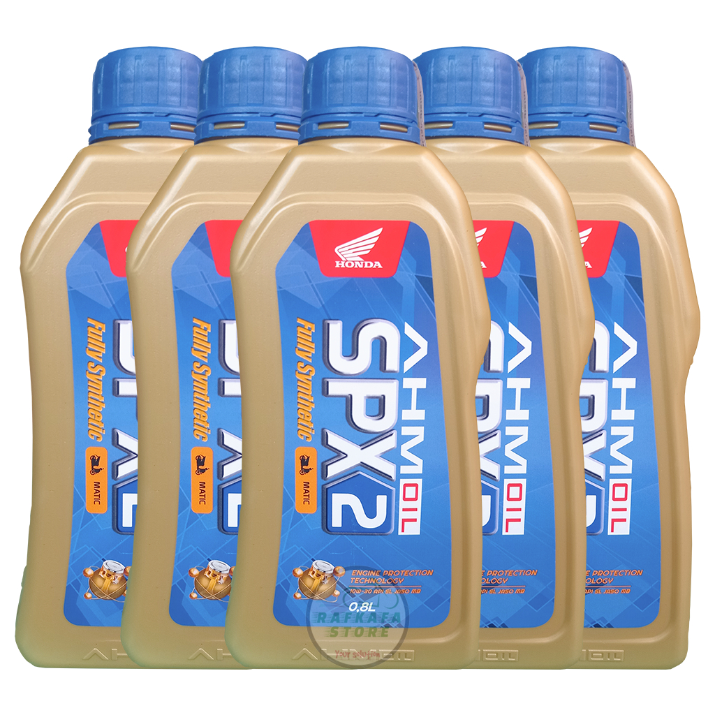 PAKET USAHA-OLI AHM MPX 2 &amp; OLI AHM SPX 2 OLI MATIC 800ML (5PCS)