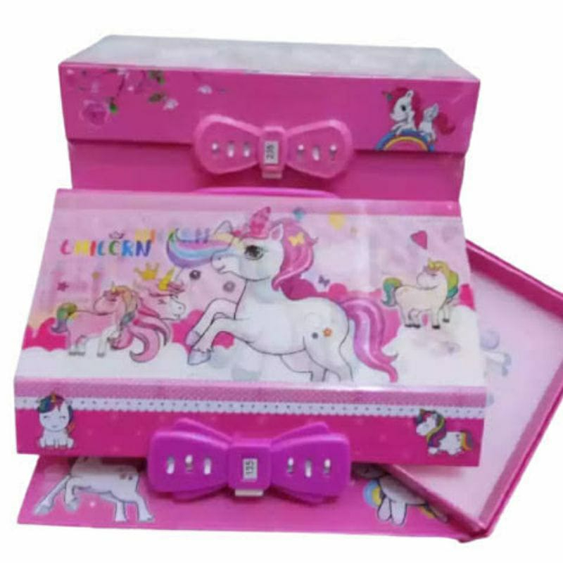 stokreadysiapkirim cewek / cowok kotak pensil kode 3d hologram karakter bt21 / tempat pensil fancy 3