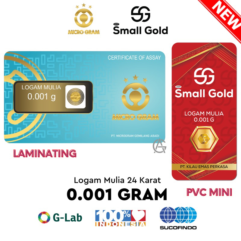 Emas Mini gold 0,001gram Logam Mulia babygold Original Product Mini Gold Mini Gram Babygold Baby gold Micro Gold Mini Gram Souvenir Murah Toko Emas