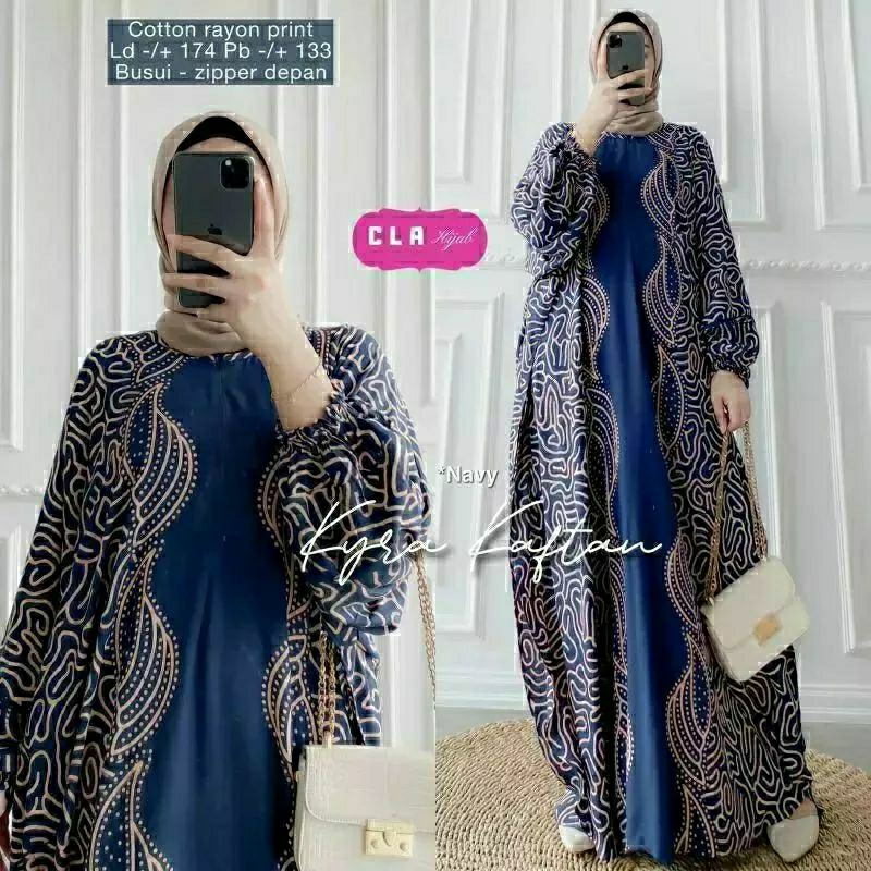 Kaftan Batik Wanita Jumbo Terbaru Kaftan Kondangan Mewah Elegan