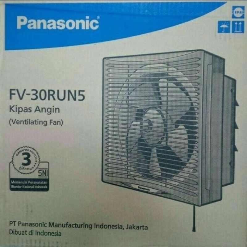 (Khusus Wilayah Kota Palembang) Exhaust Fan Panasonic, Hexos Fan Panasonic 12inch FV30RUN/Ventilatin