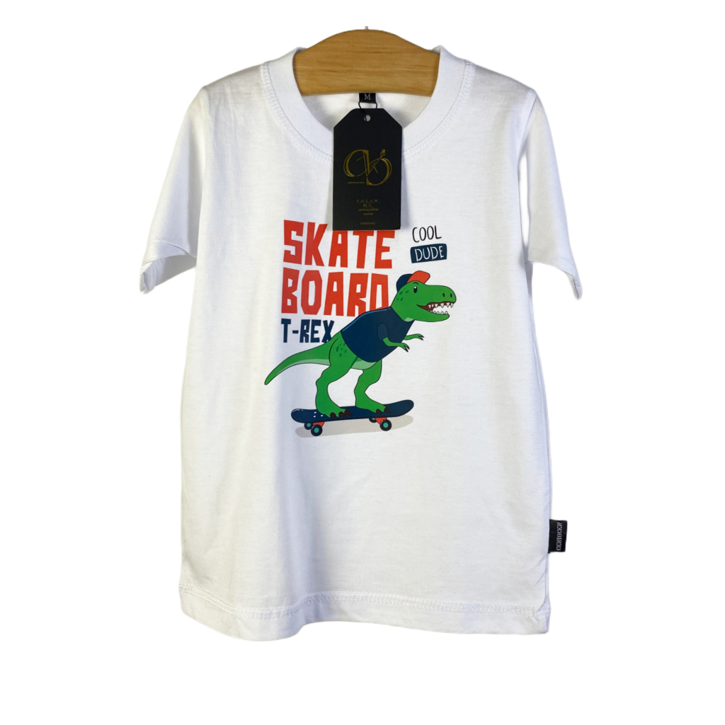 Gtf - Terbaru Kaos Distro Anak Laki-Laki Motif Skate Dino Lagi Hits kaos Cowok Terbaru Bahan Combed 30s