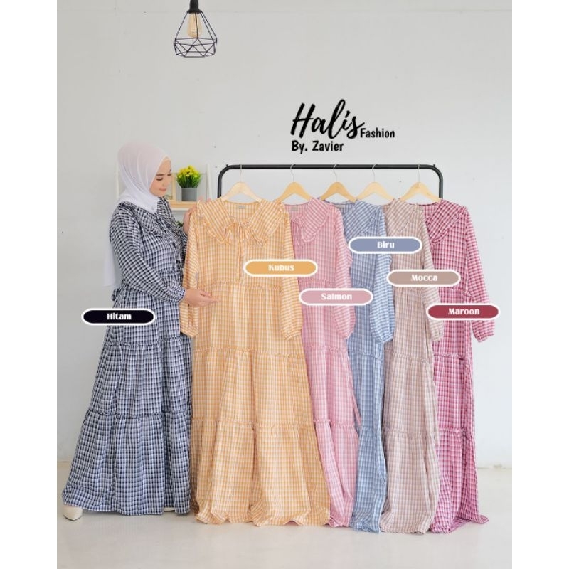 Gamis Halis Fashion Rayon kotak Original by Zavier ZANJ482