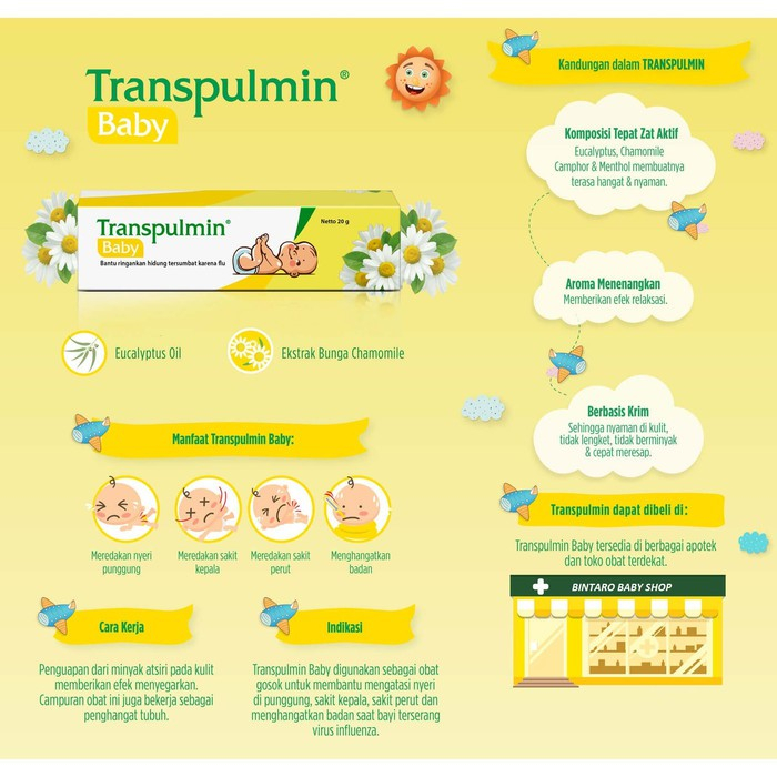 [BPOM] Transpulmin BABY Balsem 10gr / Transpulmin Balsam Bayi 10 gr / Balsem Bayi Hidung Tersumbat / MY MOM