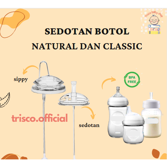 Sedotan Pengganti untuk Avent Natural dan Classic/Sippy/Spout