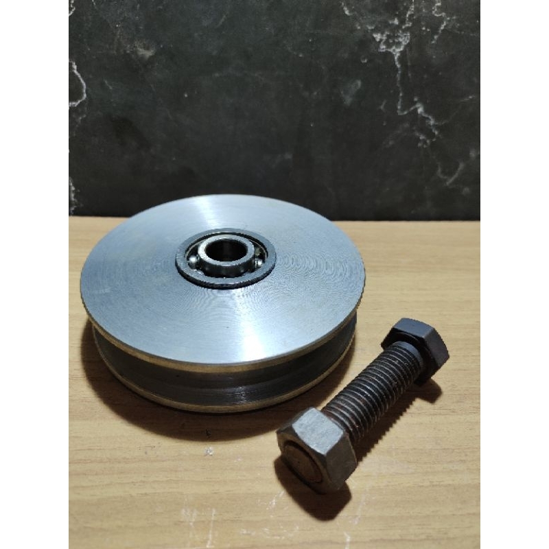 Roda pagar besi 6,7,8,10cm || Doubel bearing || Roda pagar besi super