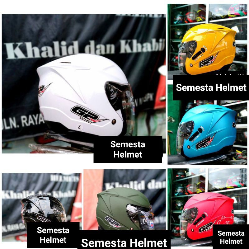 Helm G2 optimax polos double visor