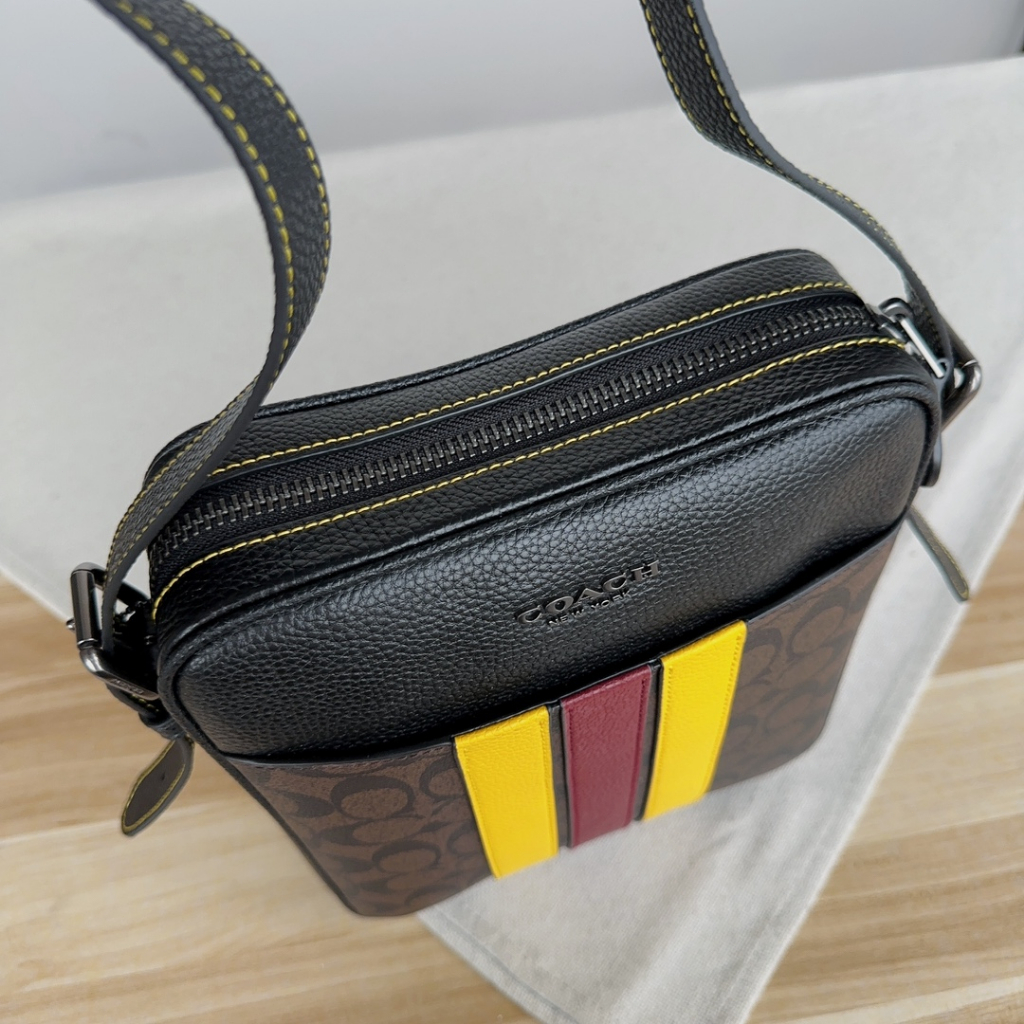 [Instant/Same Day]CB907 coach head layer bahan kulit sapi tas bahu pria Messenger bag  907   ycb