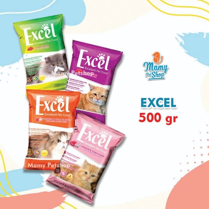 EXCEL PAKAN KUCING 500 GR