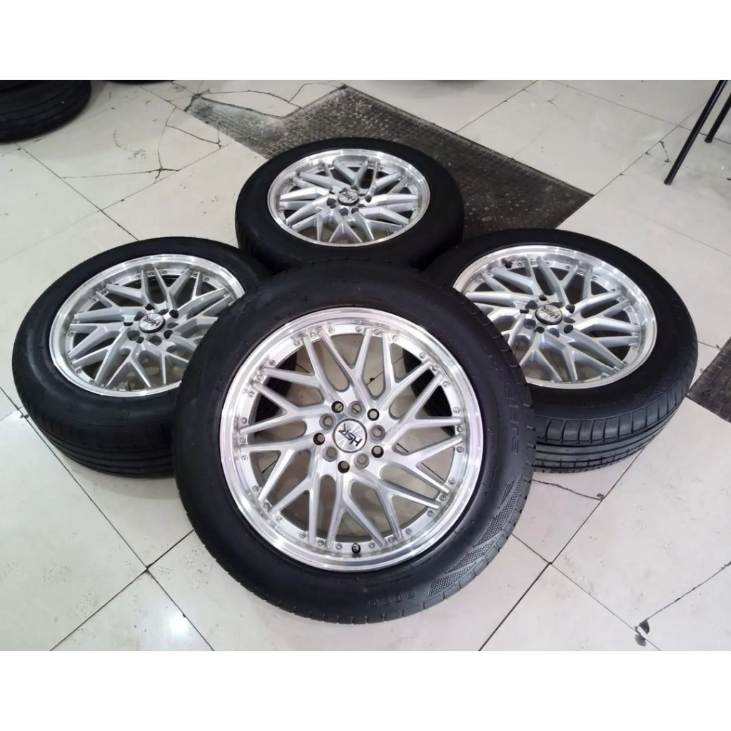 Velg Mobil Bekas Ring 17 Hsr Wheel Sepulu R17 Lebar 7,5 Loabng Baut 5x100 5x114 Ban 225 55 R17 Buat 