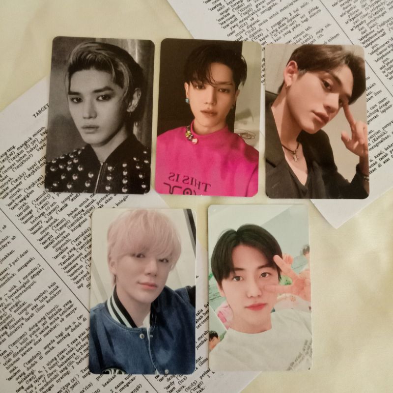 photocard jeno lucas jaemin taeyong // bene selca smstore jopping us yzy hello future beyond take of