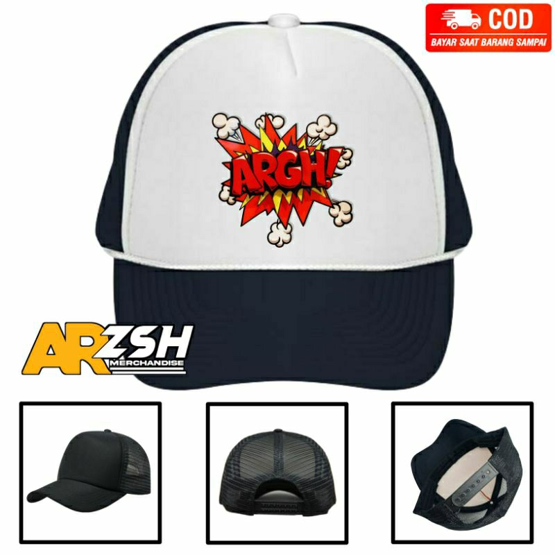 Topi Trucker Jaring Argh Topi Jaring Pria