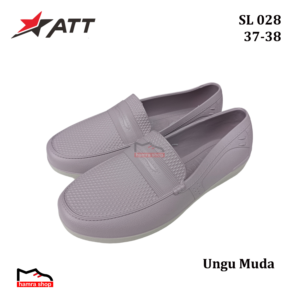 ATT SLK 028 - Sepatu Slip On Wanita dan Remaja Putri Bahan Karet