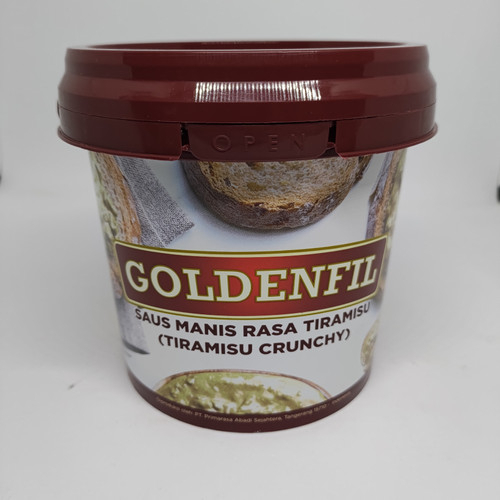 

Goldenfil Selai Rasa TIRAMISU 1 Kg Untuk Olesan Roti, Kue & Cake