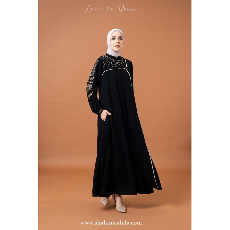 Laviola bordir dress(dress saja)by Shalu nisabila