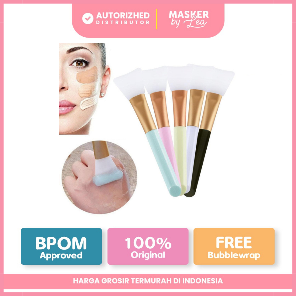 1kg = 40pcs - Silicon Brush for Face Mask Kuas Silikon (Random Colour)