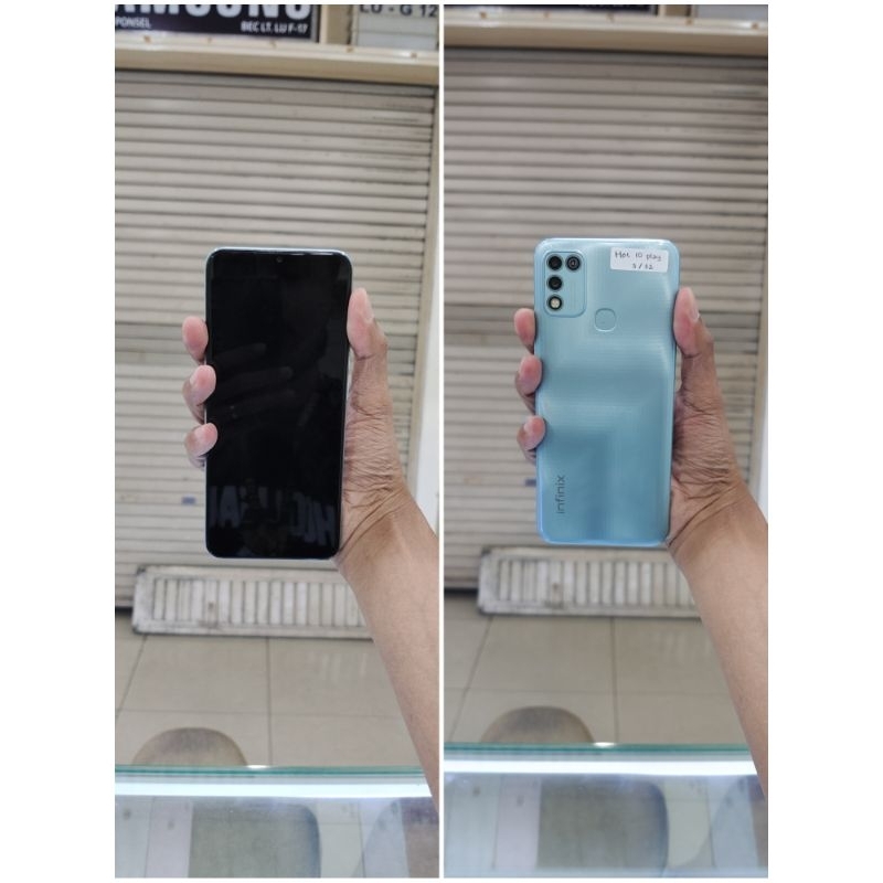 Infinix Hot 10 Play Ram 3/32Gb Second Fullset Original