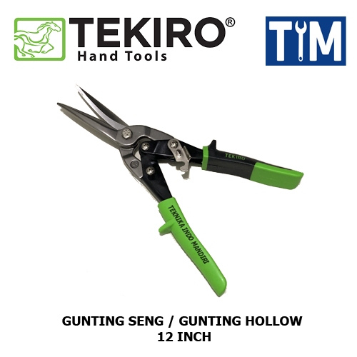TEKIRO Gunting Seng 12 INCH / Gunting Seng Panjang / Gunting Hollow / Gunting Baja Ringan