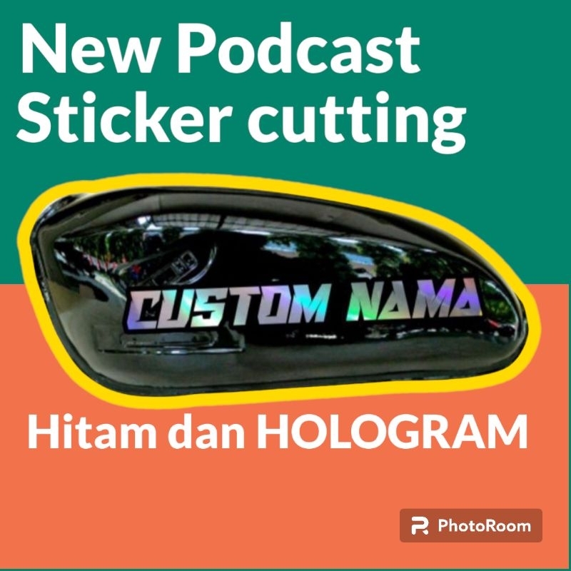 NEW PRODUK CUTTING STICKER CUSTOM TANGKI NAMA. MOTOR TIGER MEGAPRO DST