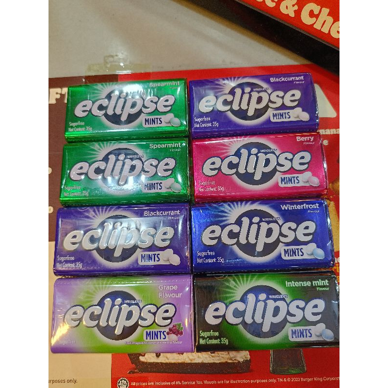 

Eclipse Candy Permen Eclipse Import Sugar Free 35gr