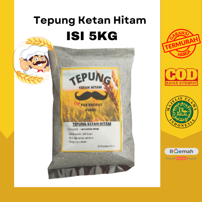 

tepung ketan hitam 5kg berkualitas Cap Radens