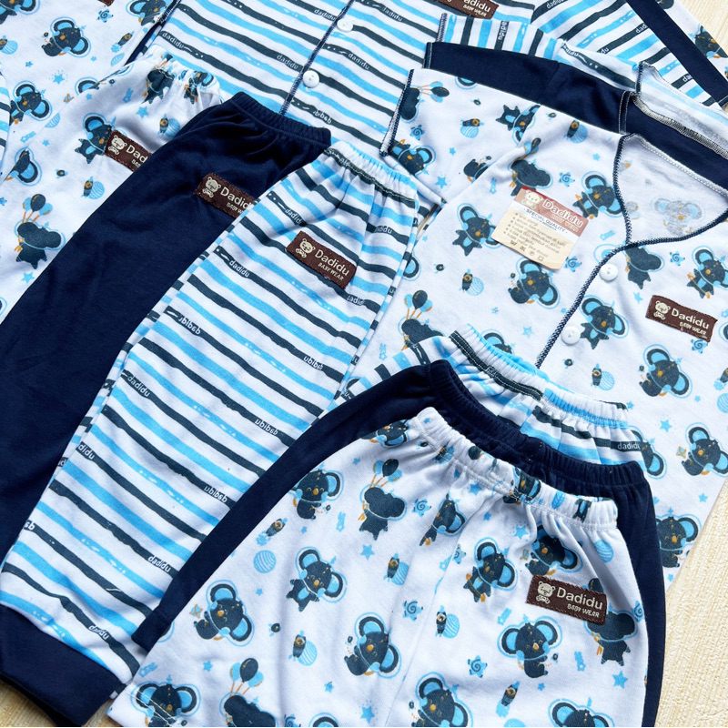 DADIDU NAVY SERIES - 18 PCS Paket Baju Bayi Kekinian Celana Bayi Setelan Bayi Baju Bayi Newborn Baju Bayi Baru Lahir Baju Bayi / Paket Baju Bayi Newborn Celana bayi Paket Lengkap Baju Bayi Newborn / Perlengkapan Bayi Baru Lahir Kado Gift Set Baby