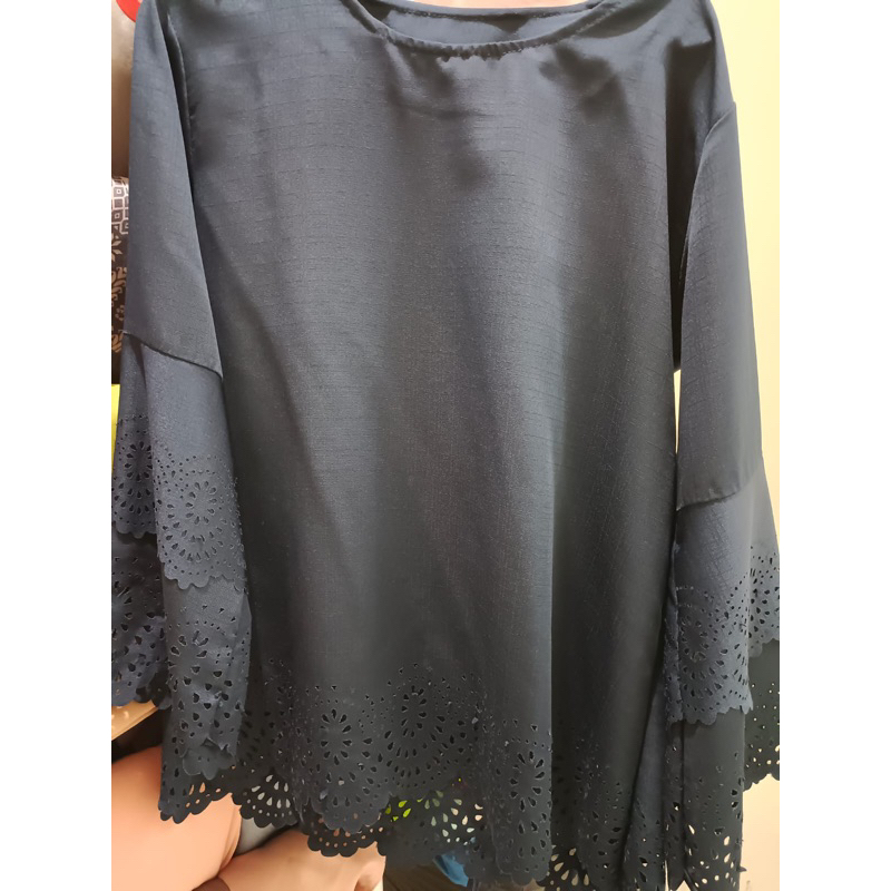 Preloved Navy Blouse