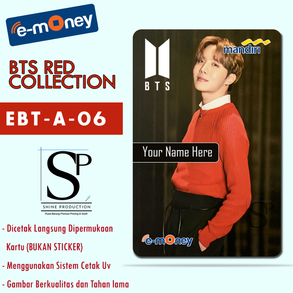 Flazz BCA Emoney Mandiri BTS Personil Custom Nama